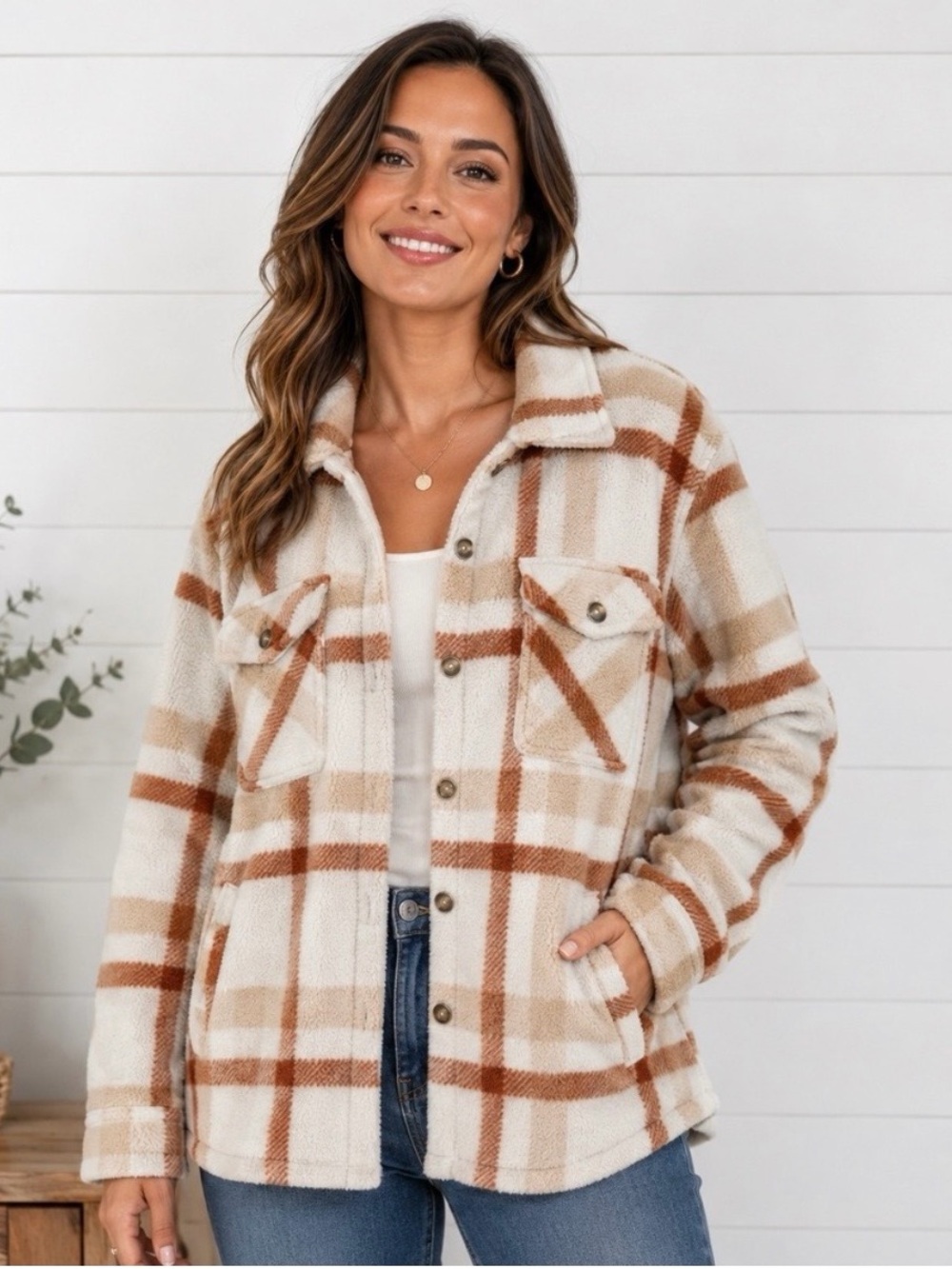 Sage Collective Plaid Shirt